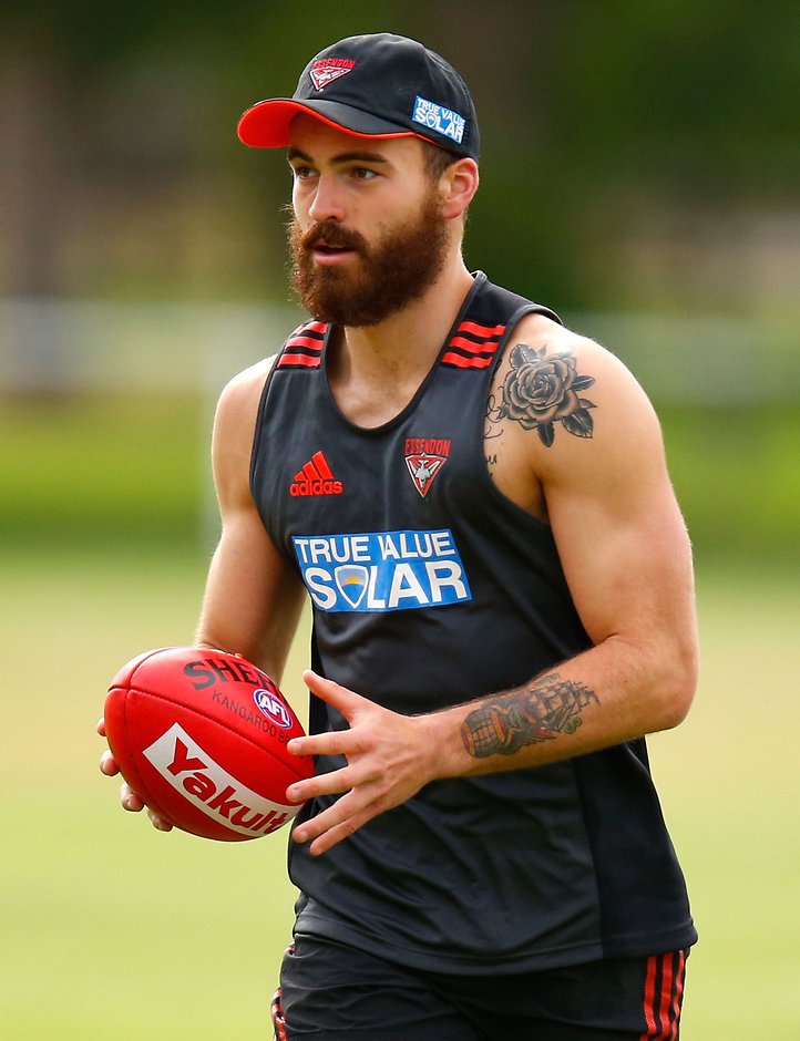 AFL 2013 Training - Essendon 090113 Hal Hunter at Essendon training in 2013 - ${keywords}